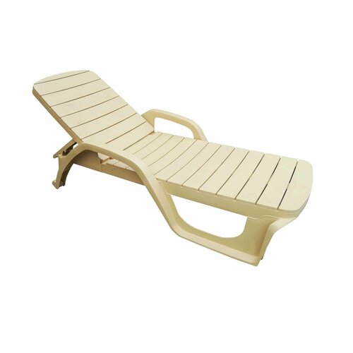 Лежак элластик-пласт Прованс Бежевый зеленый, белый, коричневый, бежевый