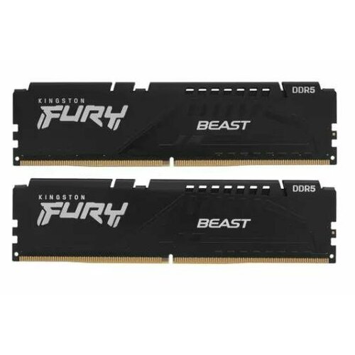 Память DDR5 2x32Gb 5600MHz Kingston KF556C40BBK2-64 Fury Beast RTL PC5-44800 CL40 DIMM 288-pin 1.25В dual rank