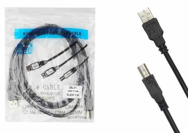 Кабель для принтера USB AM-BM 1.5m DL31 A416