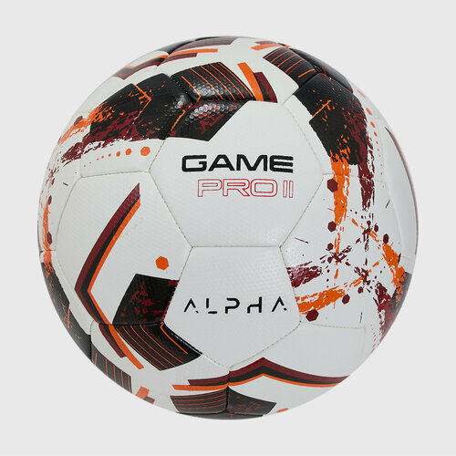 фото Футбольный мяч alphakeepers game pro ii 8501, р-р 5, белый