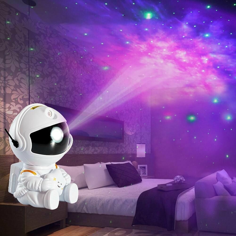Лазерный ночник-проектор звёздного неба Астронавт Звездный - фотография № 4