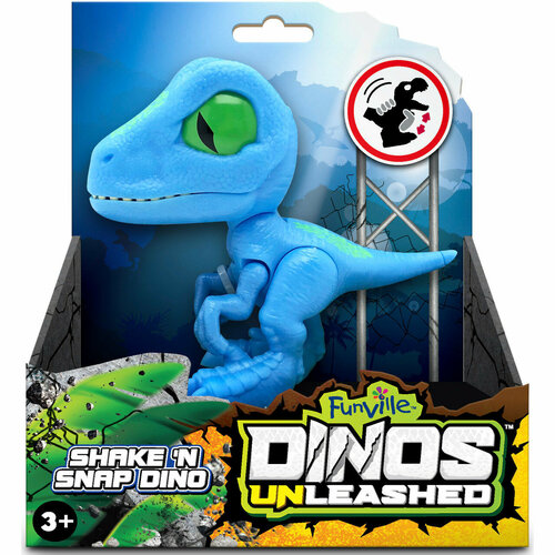 Игрушка Funville Dinos Unleashed - Shake 'n Snap Dino - Velociraptor