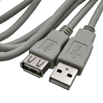 Компьютерный шнур USB-A F USB-A M 5m / RUICHI