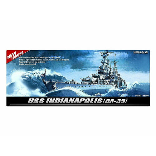 14107 Academy Американский тяжёлый крейсер Indianapolis CA-35 (1:350)
