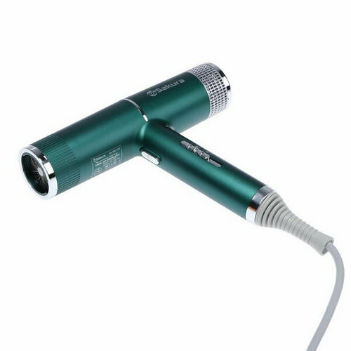 Фен SA-4051GR 1600 Вт 3 скорости 3 темп режима концентратор шнур 18 м зелёный 227300₽