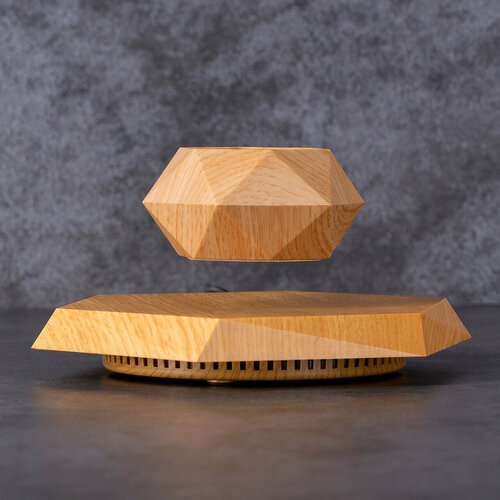 Левитирующий горшок Wood на шестиугольной платформе светлое дерево 7299₽