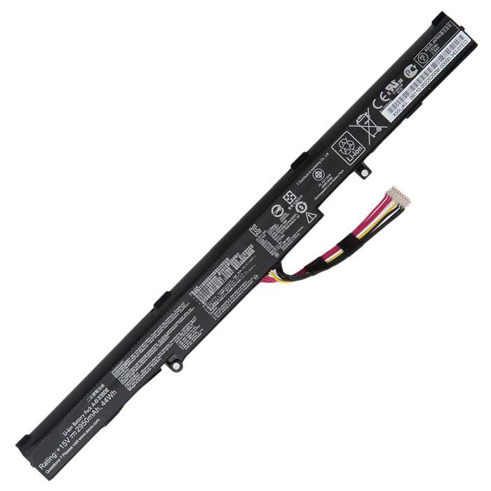 Аккумулятор для ноутбука Asus X450J, X450JF, X751, X751M, X751L (15V, 2950mAh, 44Wh). PN: A41-X550E, CS-AUX450NB