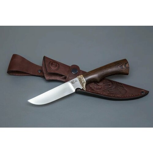 фото Нож из нержавеющей стали 95х18 «пластун», рукоять литье мельхиор, венге - кузница сёмина кузница сёмина юрия михайловича