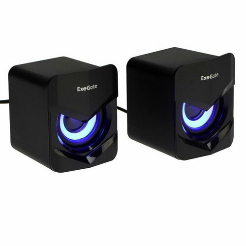 Компьютерные колонки 20 Accord 200 2х3Вт USB подсветка черные 89100₽