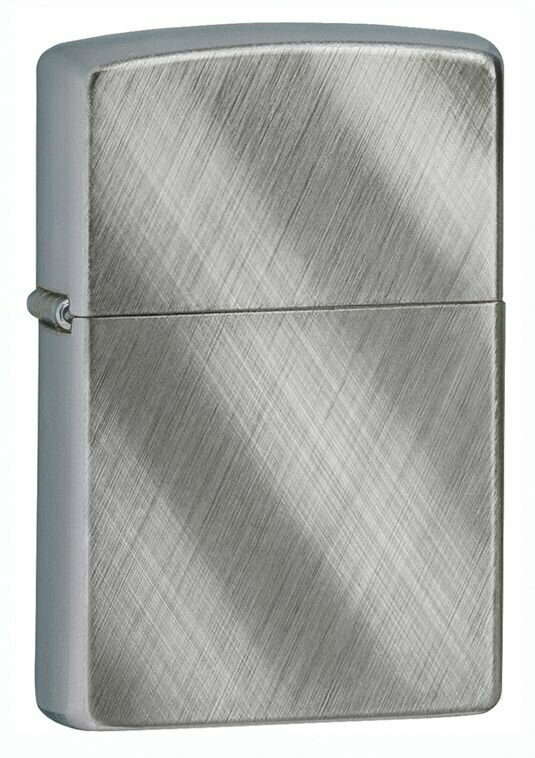 Зажигалка ZIPPO Classic с покрытием Brushed Chrome латунь/сталь серебристая матовая 38x13x57 мм