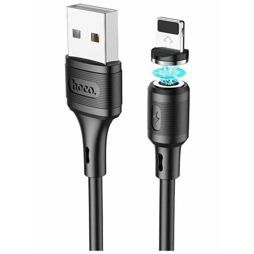 Кабель Hoco X52 Sereno USB - Lightning 2.4A 1m Black 6931474735522