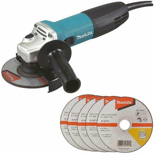 Угловая шлифмашина Makita GA5030RX9 шлифмашина угловая ingco ag10108 5 125мм 1010вт