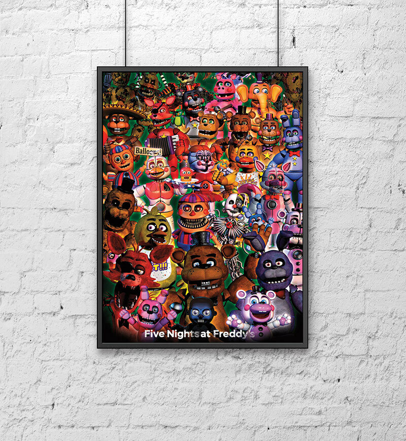 Постер для интерьера на стену (30х40 см). Игра Five Nights At Freddy's (FNAF)