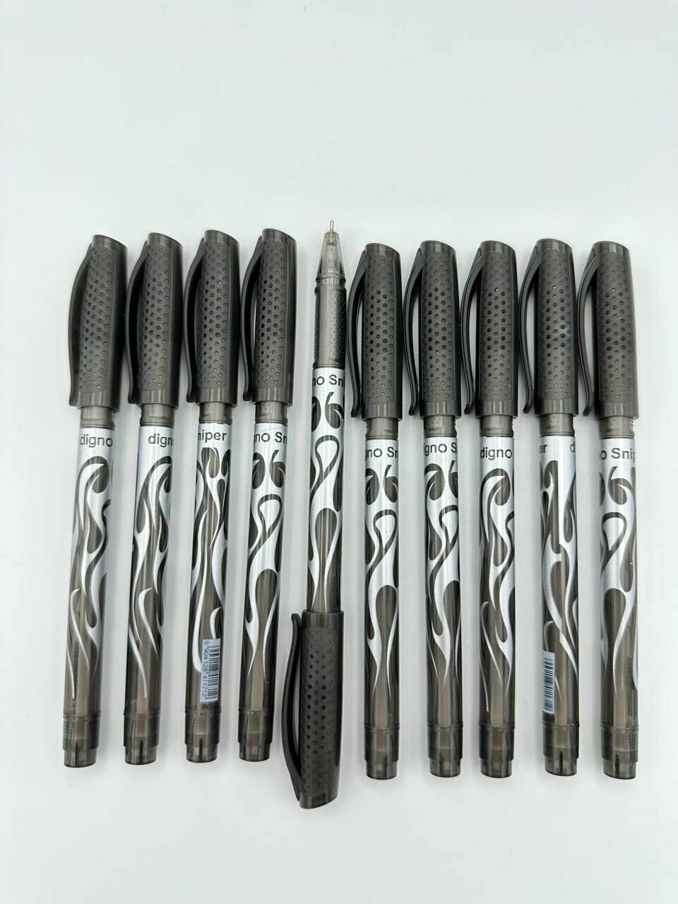 Набор шариковых ручек Digno Sniper, цвет черный, 0.7 мм, 10 штук