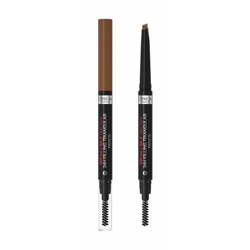 L'OREAL Карандаш для бровей автоматический Infaillible Brows, 9 г, 5.23 Auburn краски для бровей infaillible brows 24h filling trangular pencil l oréal parís 1 мл 7 0 blonde