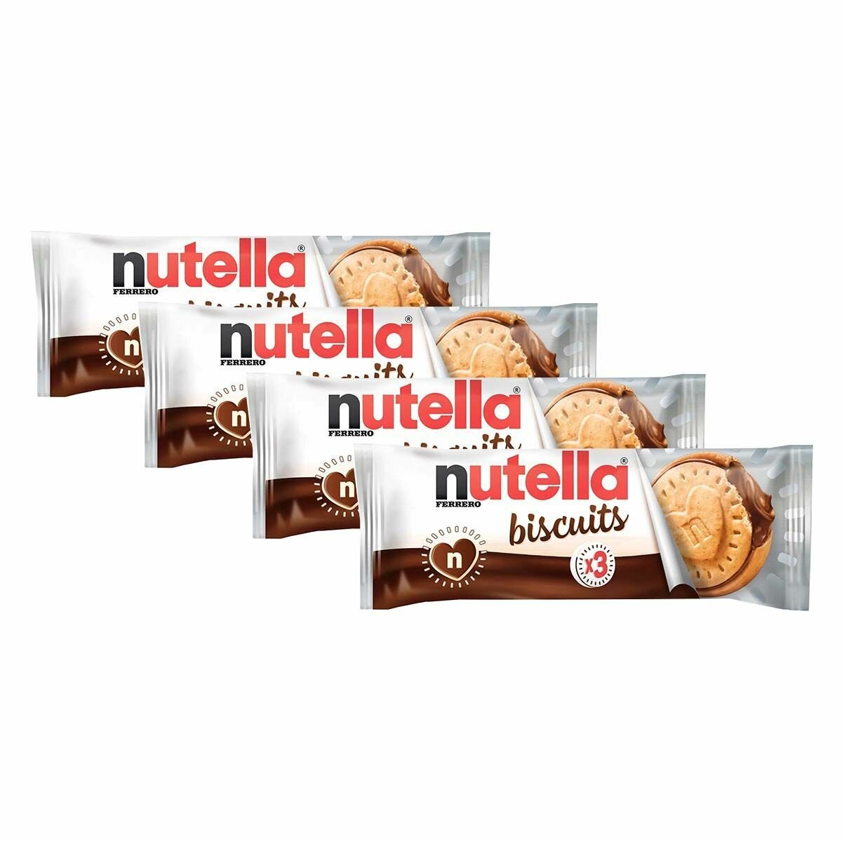 Бисквитное печенье Ferrero Nutella Biscuits (Польша), 41,4 г (4 шт)