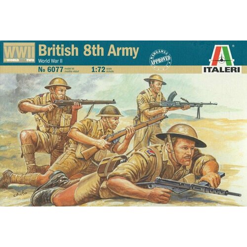 Сборная модель Italeri Солдатики British 8th Army (6077ИТ) сборная модель italeri солдатики british infantry 6056ит