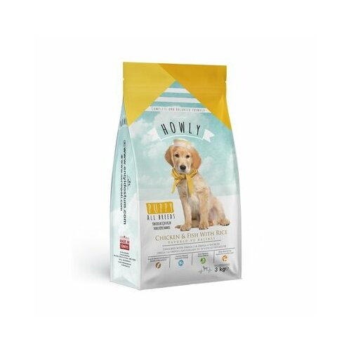 Howly для щенков всех пород с курицей и рыбой