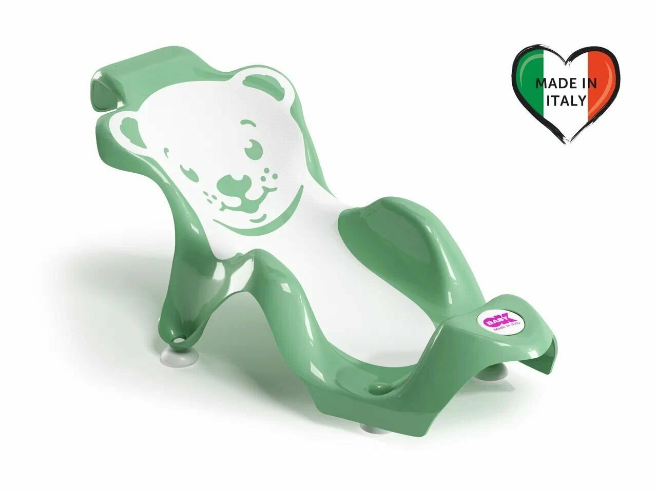 Горка для ванныOk Baby Buddy / Мишка, зеленый 12