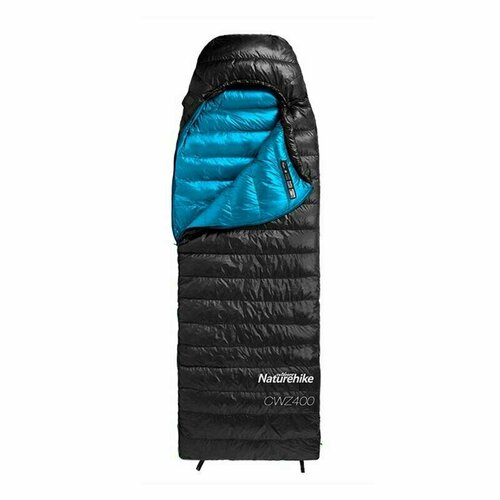 Мешок спальный Naturehike CWZ400 NH19W400-Z с пуховым конвертом М черный, 6927595765357 спальный мешок naturehike cwz400 down envelope sleeping bag nh19w400 z