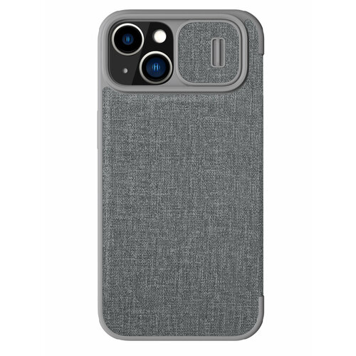 Nillkin для iPhone 14 чехол QIN Pro (Cloth) Classical Grey