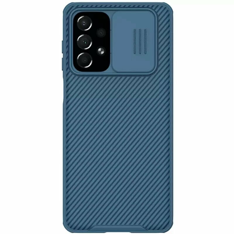 фото Накладка Nillkin Cam Shield Pro пластиковая для Samsung Galaxy A73 5G Blue (синяя)