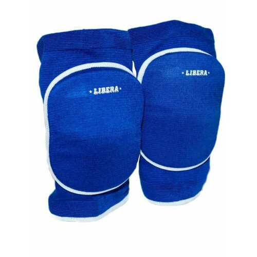 Наколенники спортивные профессиональные LIBERA, синие наколенники спортивные для волейбола танцев гимнастики фитнеса защита на коленный сустав размер m 2 штуки в комплекте