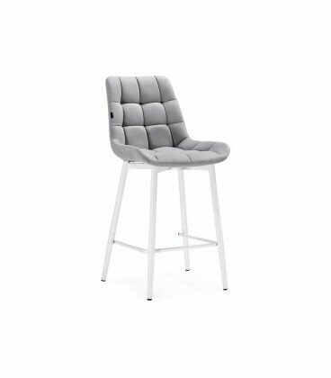 Полубарный стул Алст светло-серый / белый 502125