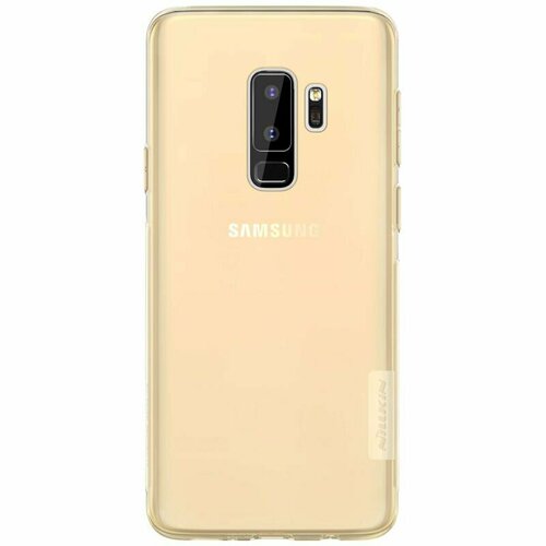 Накладка Nillkin Nature TPU Case силиконовая для Samsung Galaxy S9 Plus SM-G965 прозрачно-золотистая накладка силиконовая nillkin nature tpu case для samsung galaxy s9 g960 прозрачно черная