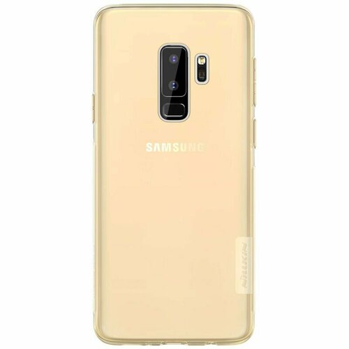 Накладка Nillkin Nature TPU Case силиконовая для Samsung Galaxy S9 Plus SM-G965 прозрачно-золотистая ikrsses for samsung s9 s9 plus case smart view mirror flip stand pu luxury leather cover case for galaxy s9 plus case