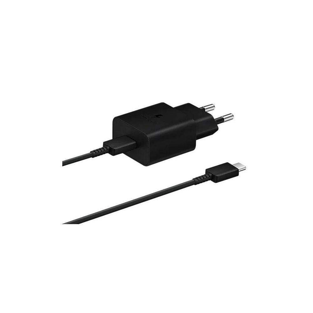 Сетевое зарядное устройство Samsung 15W Power Adapter (быстрая зарядка) EP-T1510XBEGRU с кабелем Type-C to Type-C