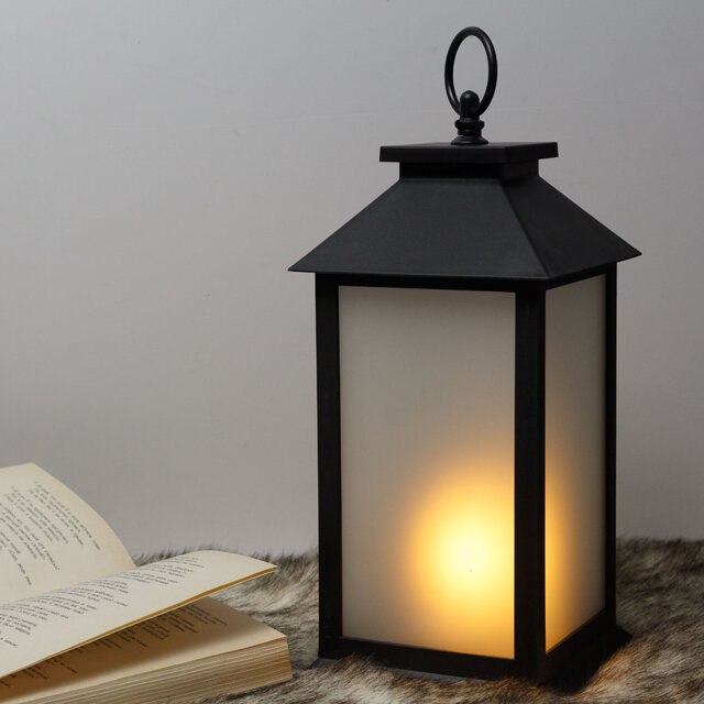 Edelman Декоративный фонарь с имитацией пламени Франклин 34 см, на батарейках, IP44 1070733