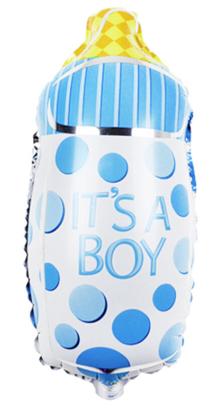 Воздушный шар Бутылочка для малыша, голубая 74 см