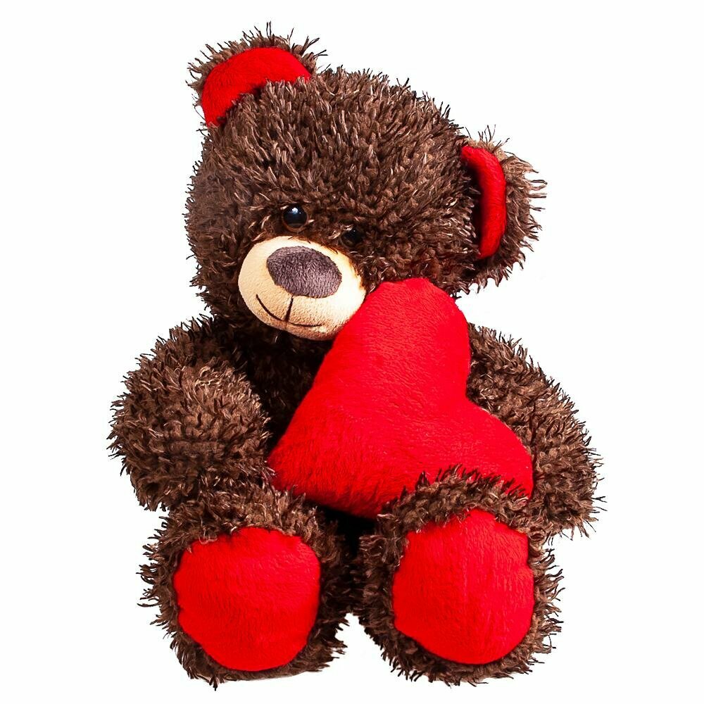 Fancy Мягкая игрушка Медвежонок Чиба с сердцем 30 см МЧС01 с 3 лет