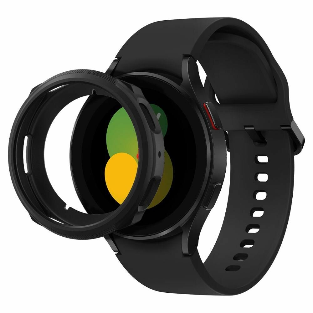 Чехол SPIGEN для Galaxy Watch 5/4 (44 mm) - Liquid Air - Черный - ACS05391 — фото 11