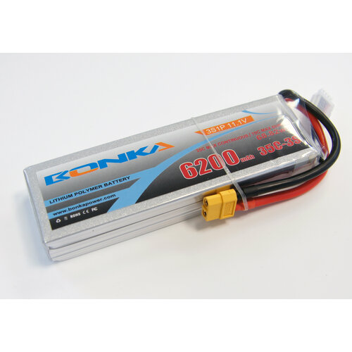 Аккумулятор LiPo Bonka 6200мАч 35C 11.1V BONKA BK-6200-35-3S