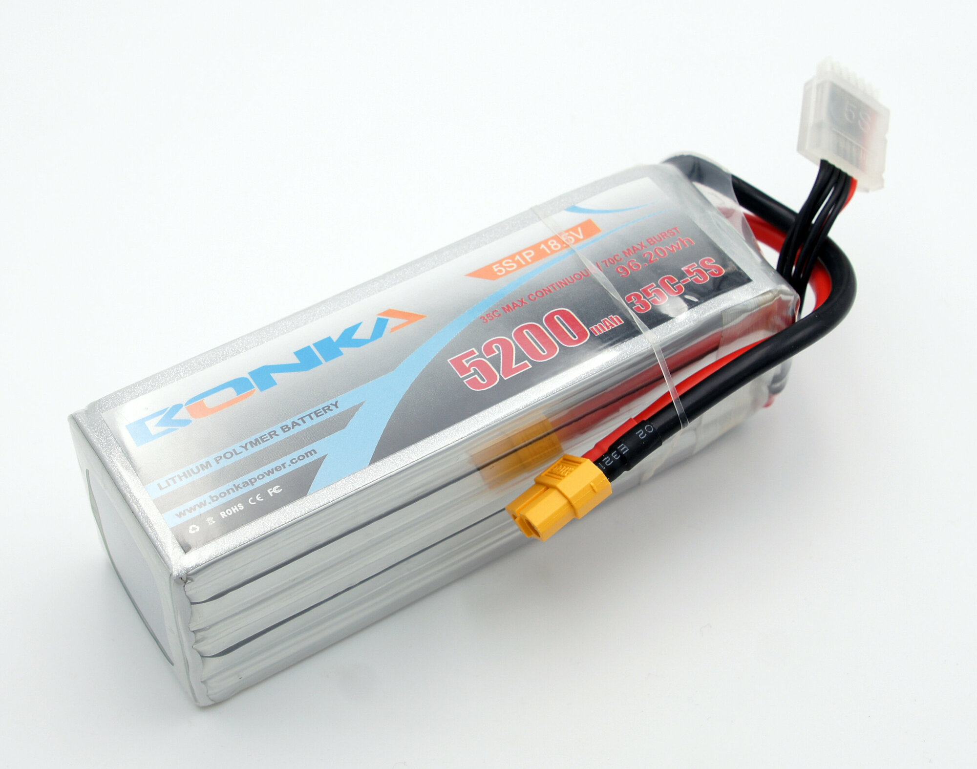 Аккумулятор LiPo Bonka 5200мАч 35C 18.5V BK-5200-35-5S