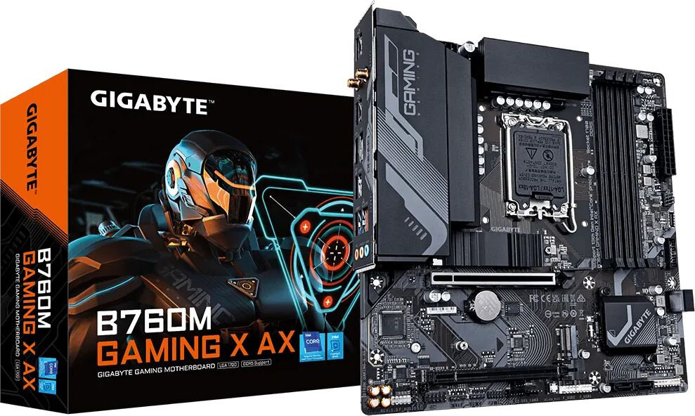 Материнская плата Gigabyte B760M GAMING X AX, Soc-1700, Intel B760, mATX - фото №3