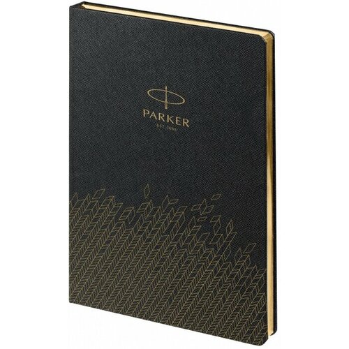 Parker P1113305 Ежедневник недатированный, черный c нанесением logo parker