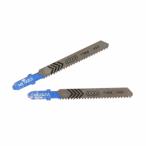 Пилки для электролобзика по металлу Edge By Patriot T118B 50 мм шаг 2 мм 2 шт 1284₽