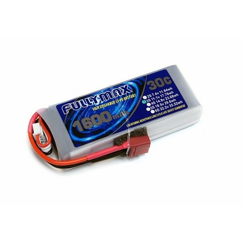 Аккумулятор LiPo Fullymax 11.1V 1600мАч 30C FB1600HP-3S