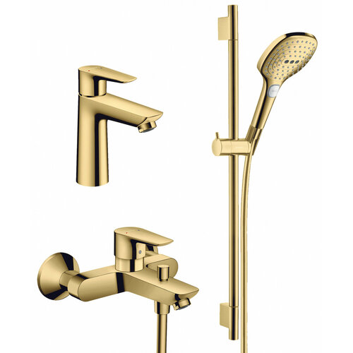 Комплект смесителей для ванны Hansgrohe Talis E, цвет золотой (71740990, 71710990)