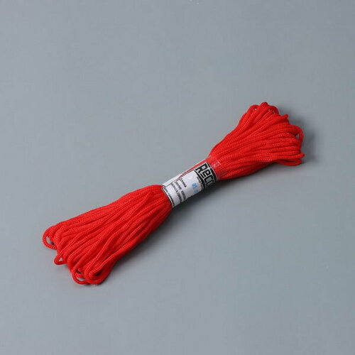 Шнур бытовой Помощница, d=3 мм, 20 м, цвет красный