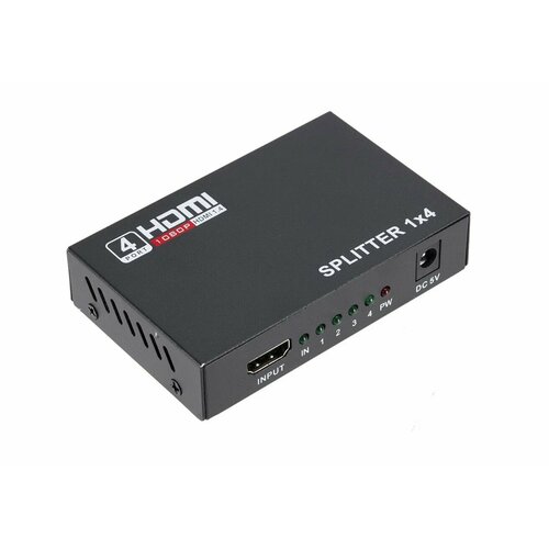 Сплиттер HDMI Разветвитель (Splitter) 4 порта (4 ports) разветвитель hdmi сплиттер splitter vcom на 12 портов ver 1 4 каскадируемый с питанием dd4112