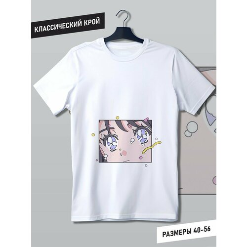 фото Футболка, размер m, белый будь на стиле