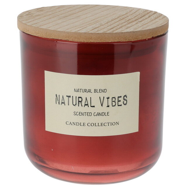 фото Koopman Ароматическая свеча Natural Vibes - Vanilla 10 см, в стеклянном стакане AAE334050