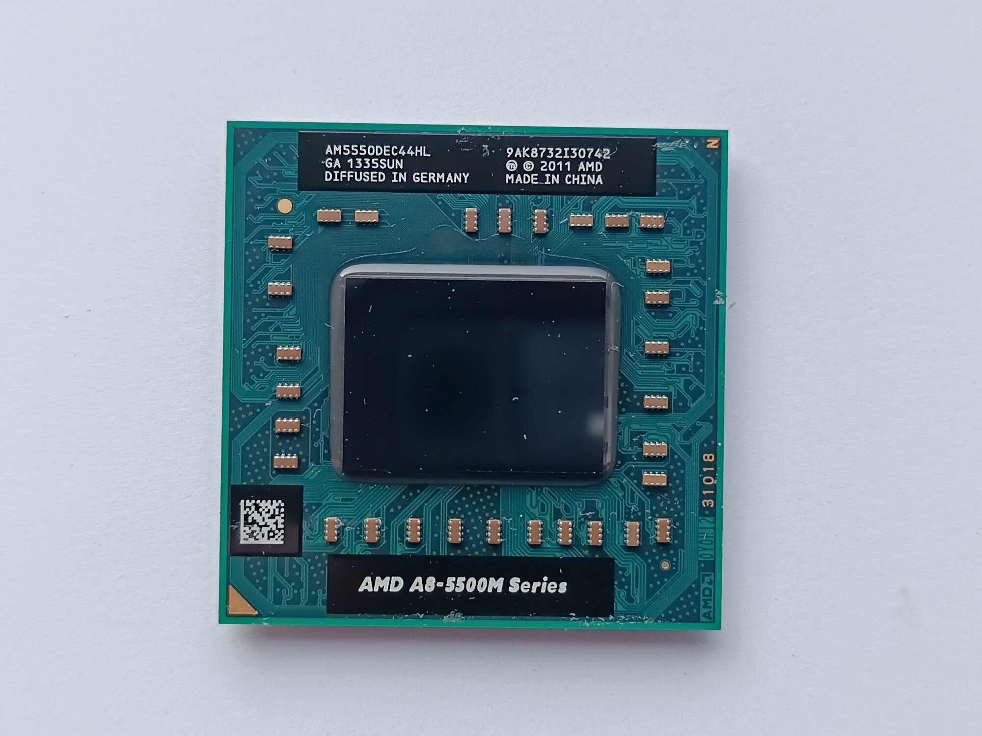 AMD A8-5550M, Richland, 4 ядра, 4 потока, Socket FS1, процессор для ноутбука