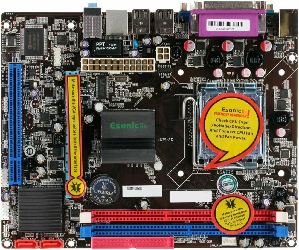 Материнская плата ESONIC G41M-COMBO LGA775