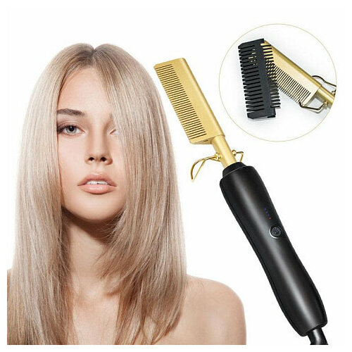 Электрическая расческа - выпрямитель для волос HIGH HEAT с регулировкой температуры 749₽