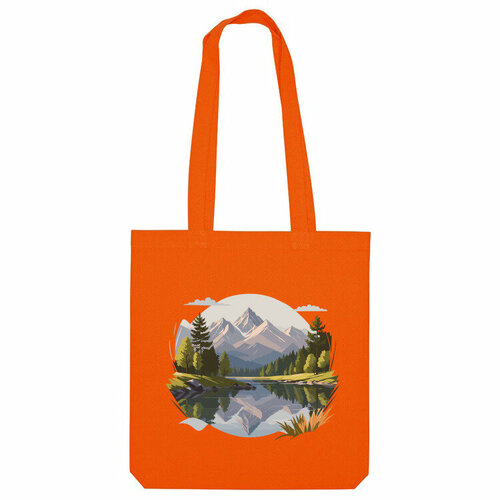 фото Сумка шоппер us basic, оранжевый